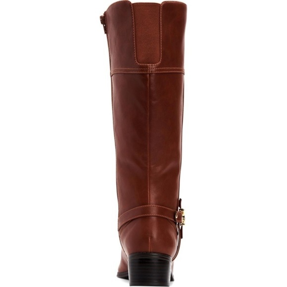 New Charter Club Faux Leather Tall Riding Boots - Picture 3 of 6